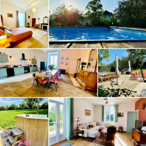 Le Pavillon, Grand Manoir du XVIIe avec Piscine, Bain Nordique et accès privé à la Charente